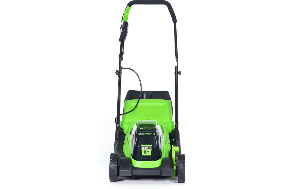 Газонокосилка аккумуляторная GreenWorks 24V, 33 см, бесщеточная, с 1хАКБ 2Ач и ЗУ 2516107UA