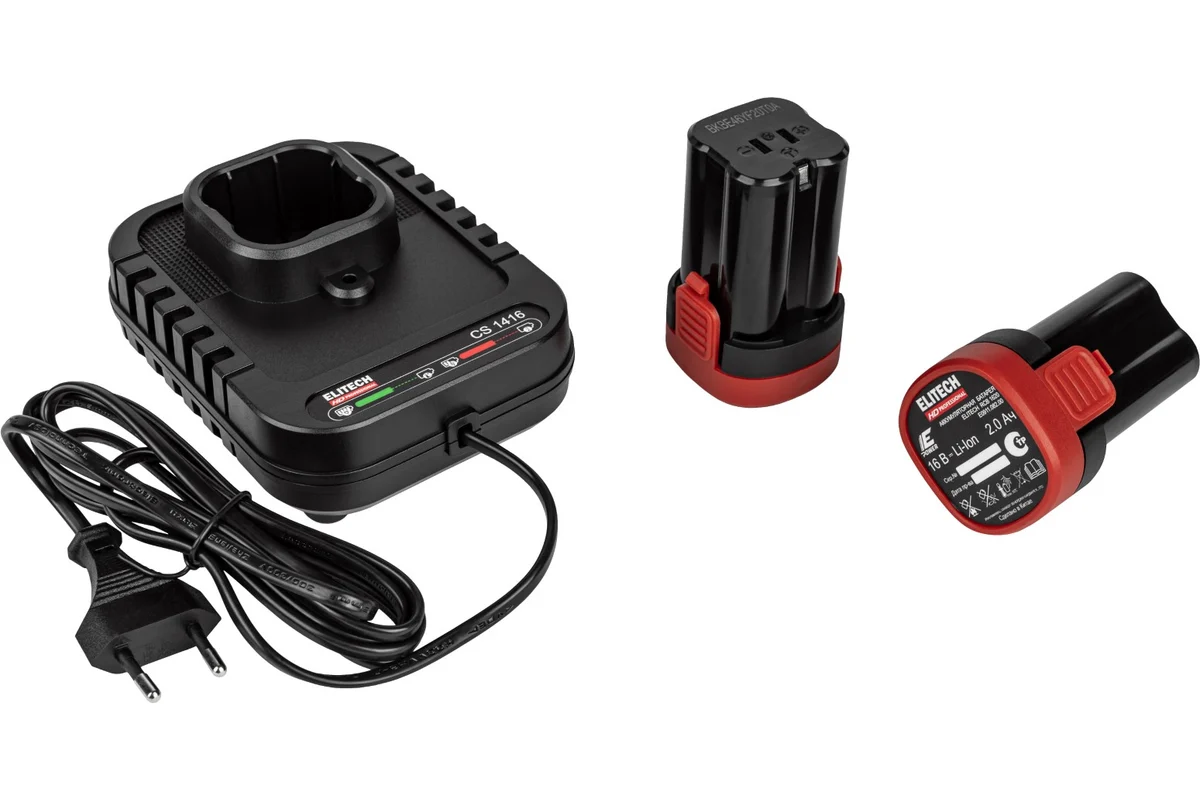 Винтовёрт аккумуляторный Elitech CS 1602L (E2201.071.01)