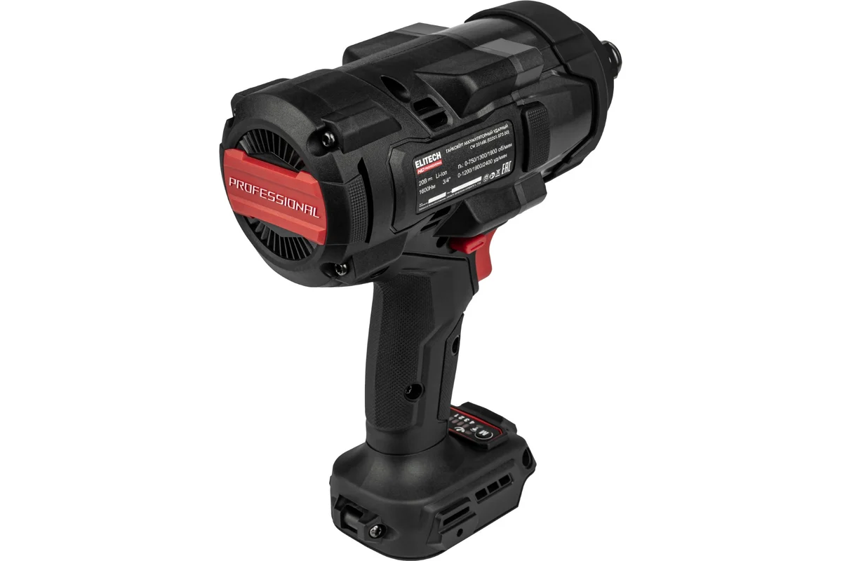 Гайковёрт аккумуляторный Elitech CW 2016BL (E2201.075.00)